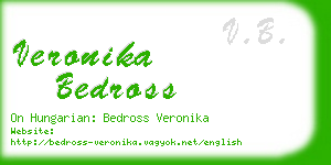 veronika bedross business card